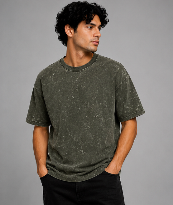 Zavrox Acid Washed Oversized Tee