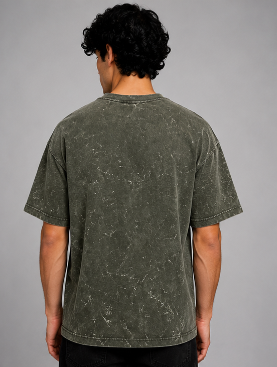 Zavrox Acid Washed Oversized Tee