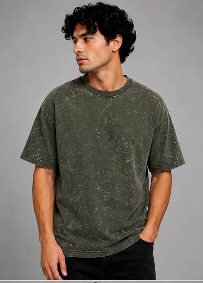 Zavrox Acid Washed Oversized Tee