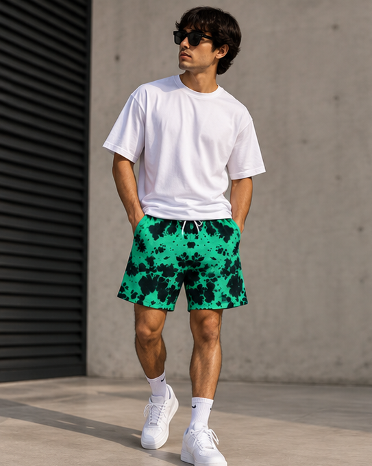 Zavrox Tie Dye Shorts |  Streetwear | 260 GSM Cotton