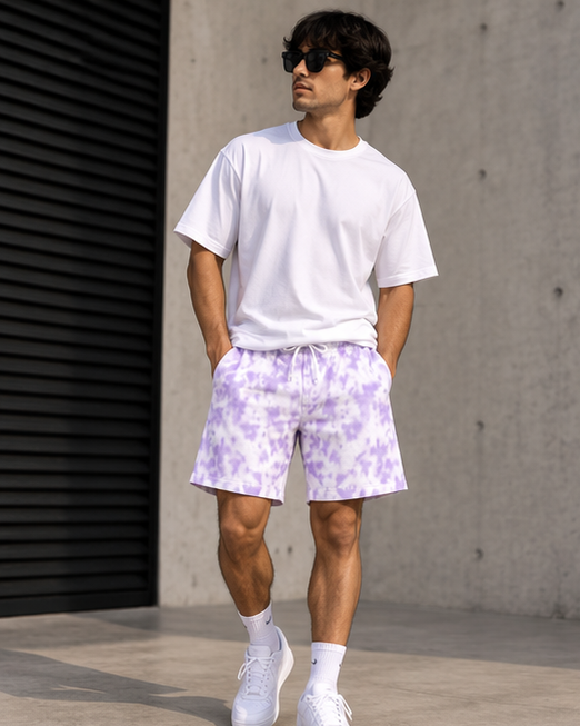 Zavrox Tie Dye Shorts |  Streetwear | 260 GSM Cotton