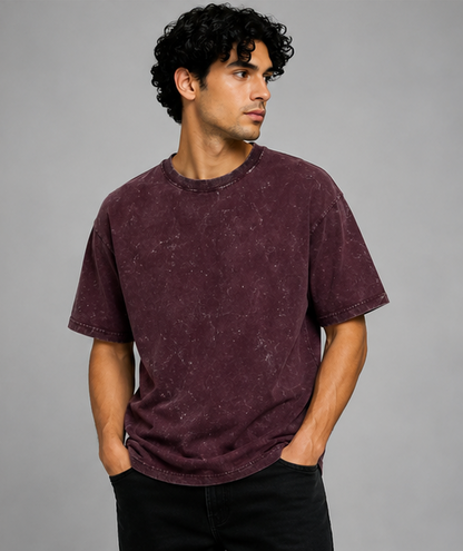 Zavrox Acid Washed Oversized Tee