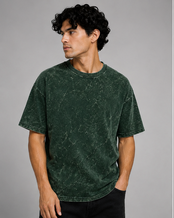 Zavrox Acid Washed Oversized Tee