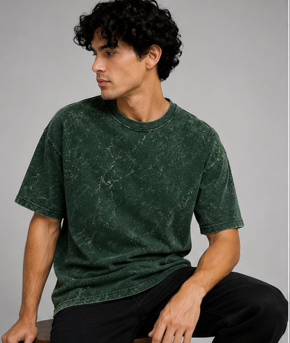 Zavrox Acid Washed Oversized Tee