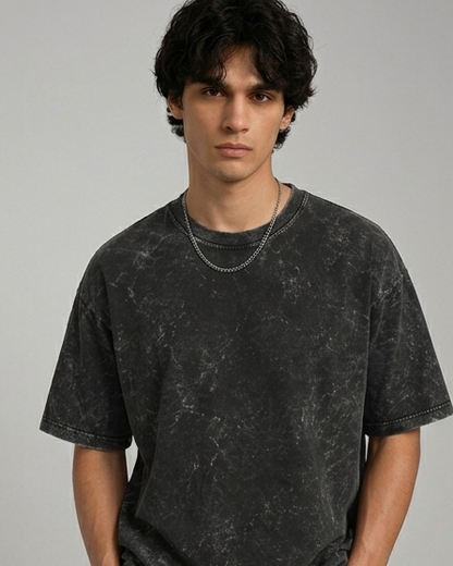 Zavrox Acid Washed Oversized Tee