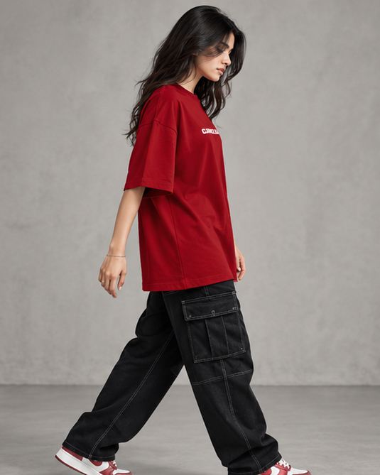 Women Cancelled Terry Oversized Tee
