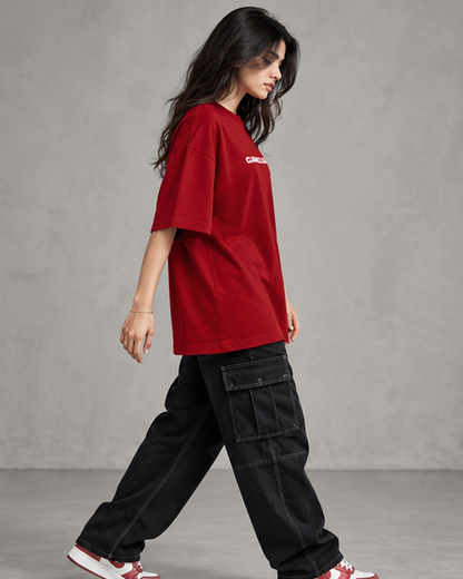 Women Cancelled Terry Oversized Tee