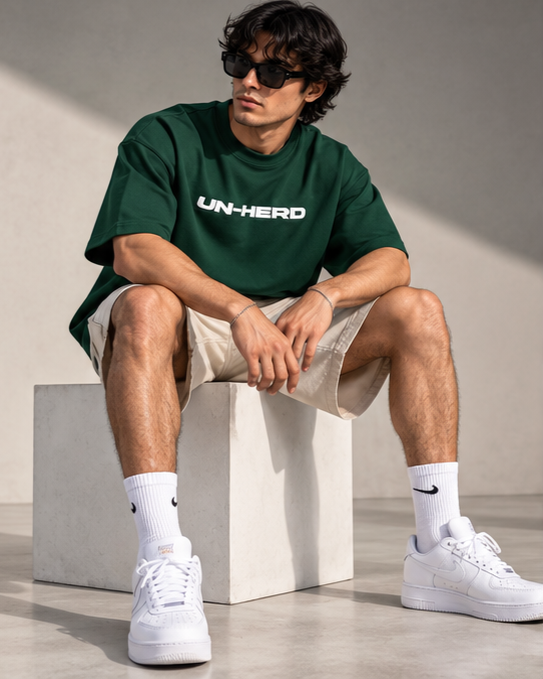 Zavrox Unherd Terry Oversized Tee | 260 GSM | Drop Shoulder