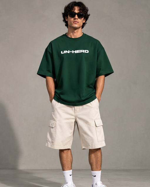 Zavrox Unherd Terry Oversized Tee | 260 GSM | Drop Shoulder