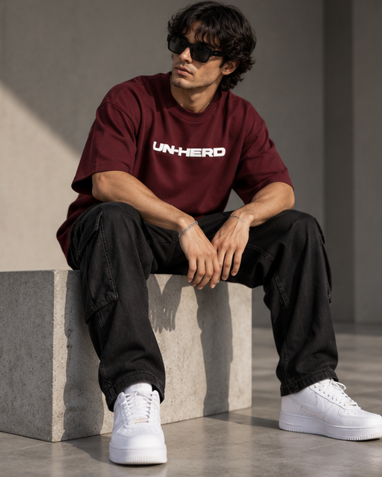 Zavrox Unherd Terry Oversized Tee | 260 GSM | Drop Shoulder