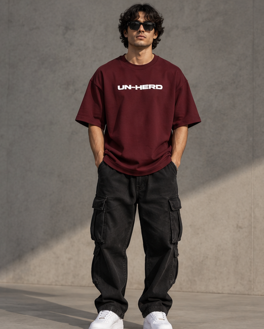 Zavrox Unherd Terry Oversized Tee | 260 GSM | Drop Shoulder