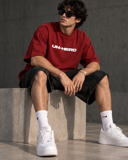 Zavrox Unherd Terry Oversized Tee | 260 GSM | Drop Shoulder