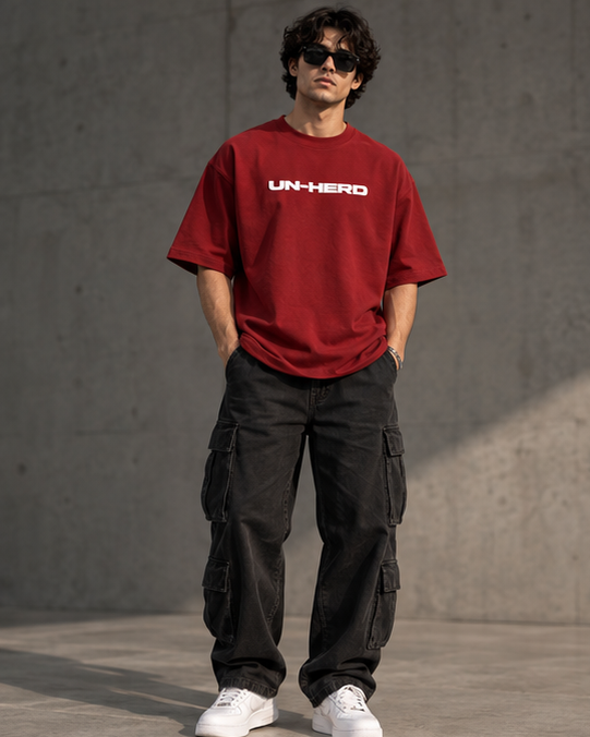 Zavrox Unherd Terry Oversized Tee | 260 GSM | Drop Shoulder