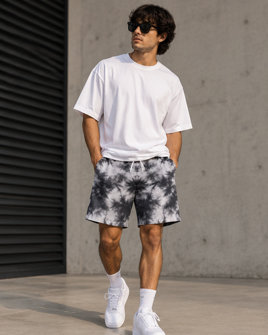 Zavrox Tie Dye Shorts |  Streetwear | 260 GSM Cotton